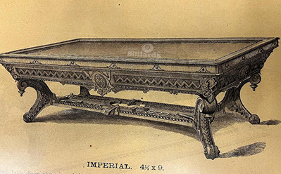 Catalog Page for HW Collender Imperial Billiards Table